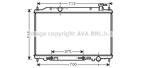 AVA QUALITY COOLING Радиатор, охлаждение двигателя DN2295